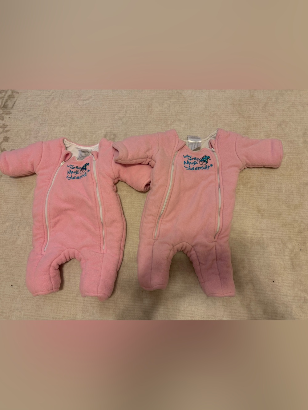 Set of two Magic Merlin sleep suits